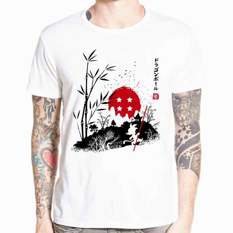 Dragon Ball – White Printed T-Shirt (30 Styles) T-Shirts & Tank Tops