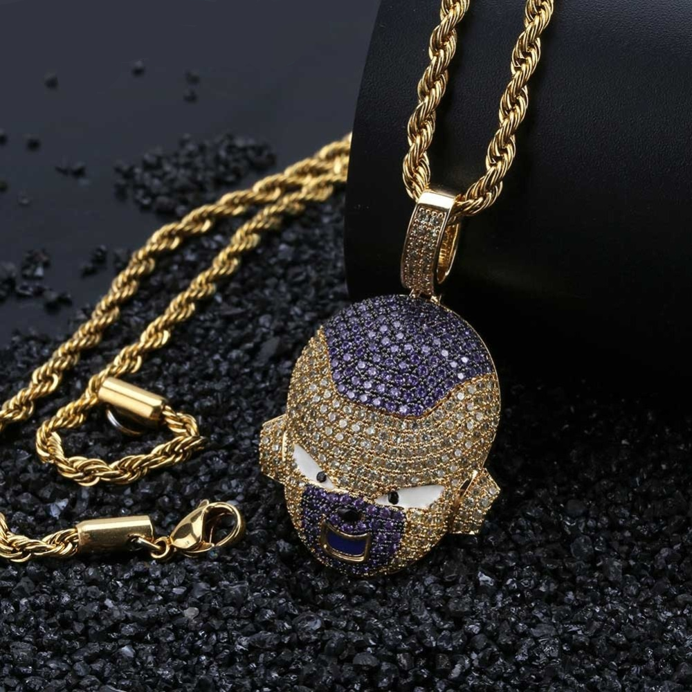 Dragon Ball – Frieza Pendant Necklace (Gold and Silver) Pendants & Necklaces