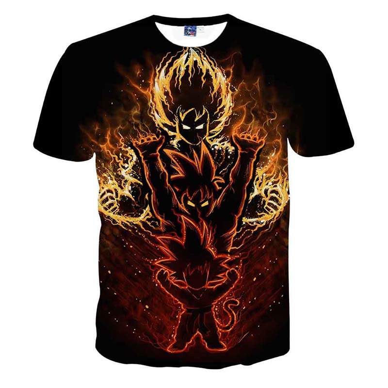 Dragon Ball – Super Saiyan 3D Printed T-Shirt (22 Styles) T-Shirts & Tank Tops