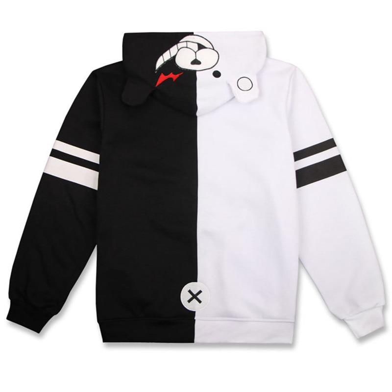 Danganronpa – Monokuma Unisex Black and White Hoodie (4 Styles) Hoodies & Sweatshirts