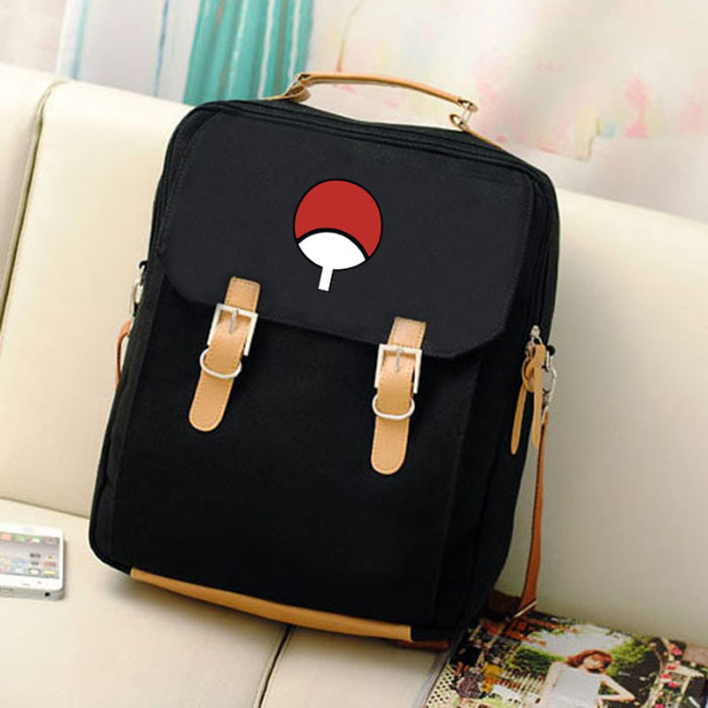 Naruto – Uchiha Clan Print Canvas Backpack (3 Colors) Bags & Backpacks