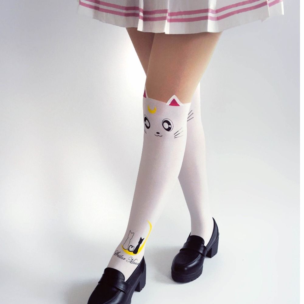 Sailor Moon – Luna Cat Black and White Tights Cosplay & Accessories