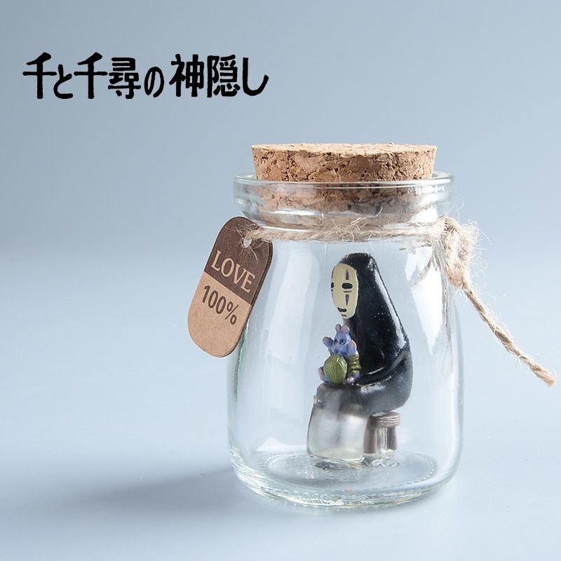 Spirited Away and Princess Mononoke – No Face and Kodama inside Bottle Figure (8 Styles) Action & Toy Figures