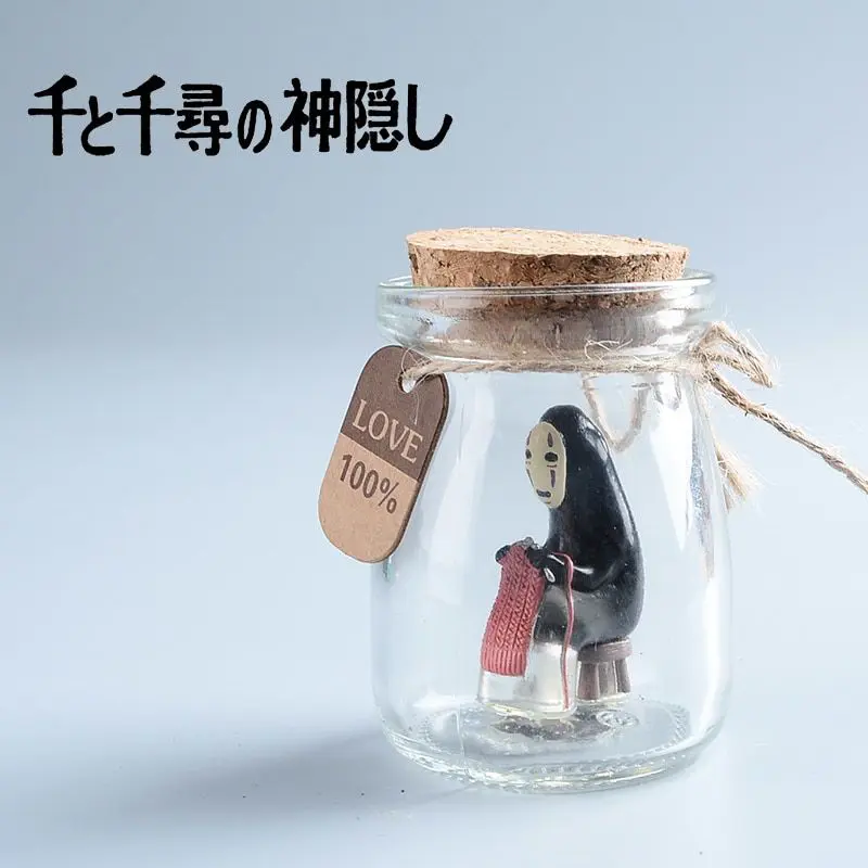 Spirited Away and Princess Mononoke – No Face and Kodama inside Bottle Figure (8 Styles) Action & Toy Figures