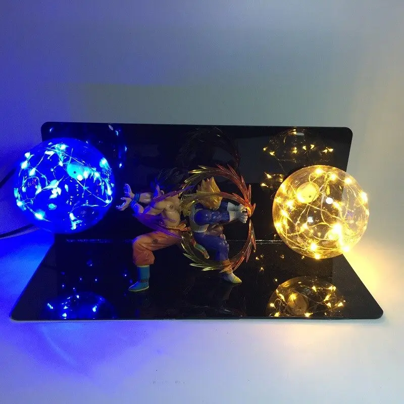 Dragon Ball – Son Goku vs Vegeta Flash Ball 3D Illusion Led Desk Lamp (3 Designs) Lamps