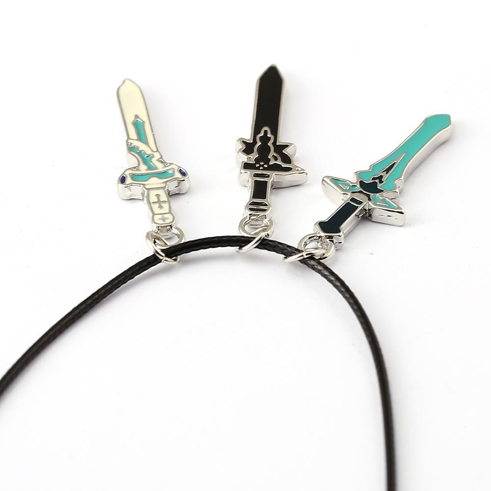 Sword Art Online – Kirito & Asuna Swords Keychains / Necklaces (3pcs/set) Keychains Pendants & Necklaces