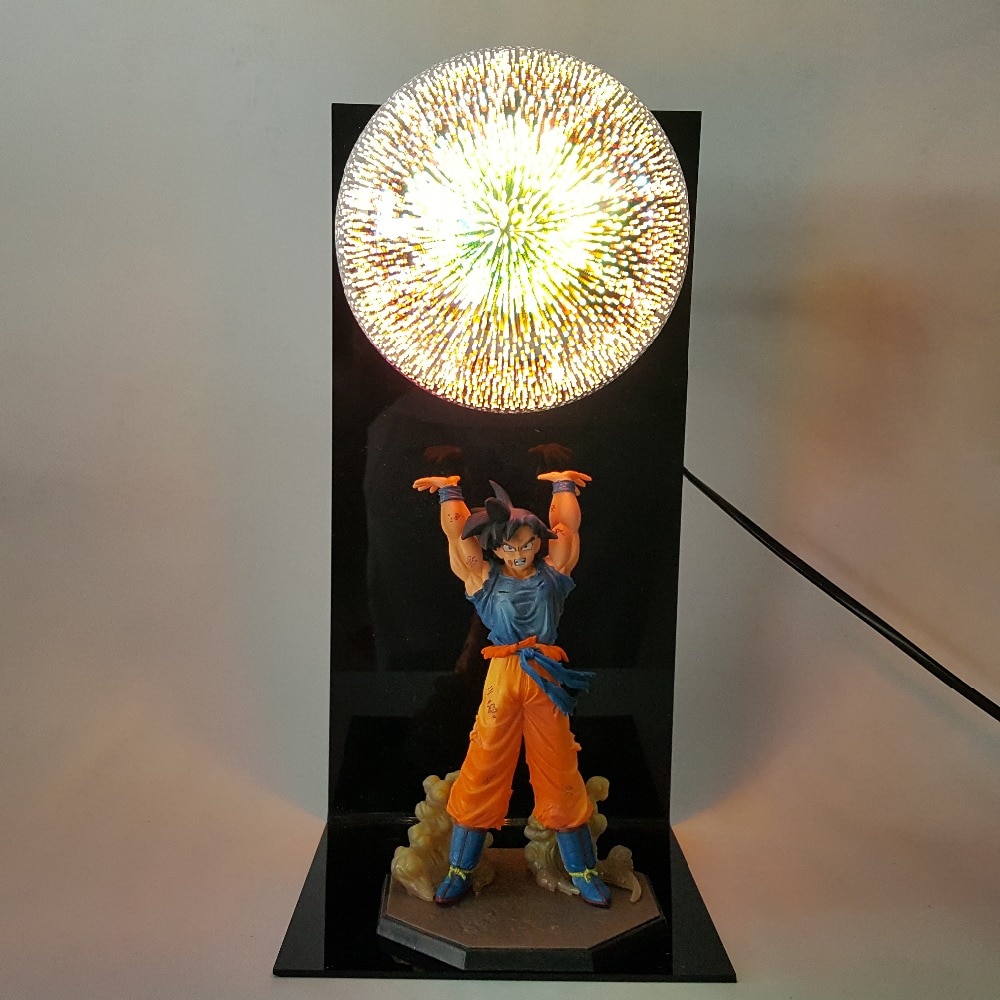 Dragon Ball – Son Goku Spirit Bomb 3D Illusion Led Desk Lamp (15 Colors) Lamps
