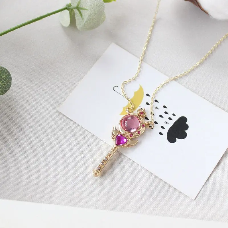 Sailor Moon – Lovely Moon Rod Pendant Necklace Pendants & Necklaces