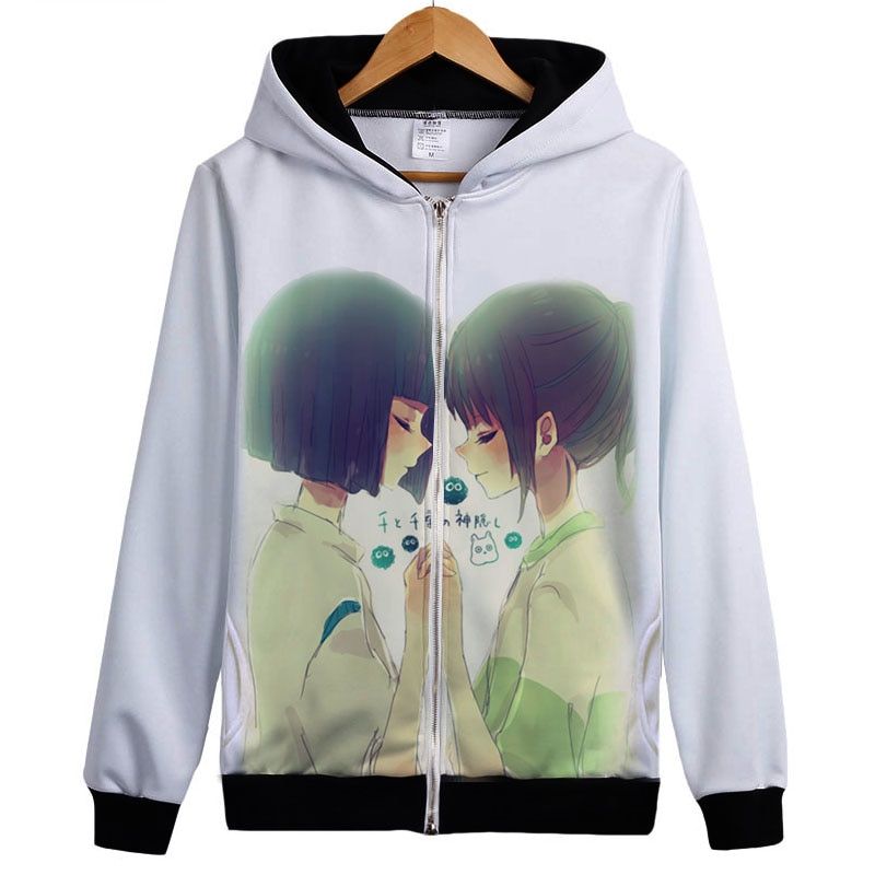 Spirited Away – Chihiro and Haku Zip-Up Hoodie (10 Styles) Hoodies & Sweatshirts