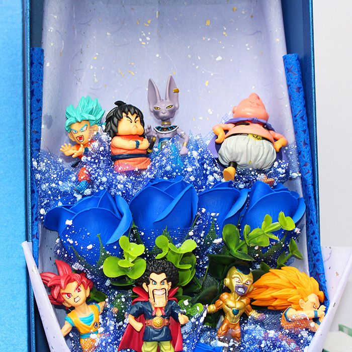 Dragon Ball – Figures Bouquet (Blue and Pink) Action & Toy Figures
