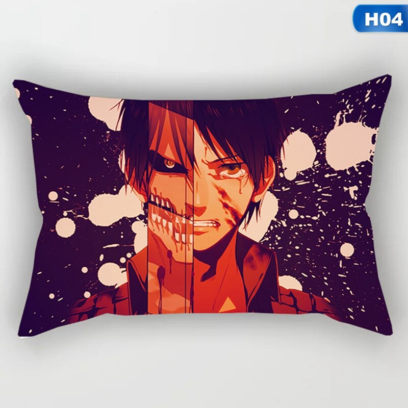 Attack on Titan – Eren, Mikasa, Levi, Titans Pillow Covers (24 Designs) Bed & Pillow Covers
