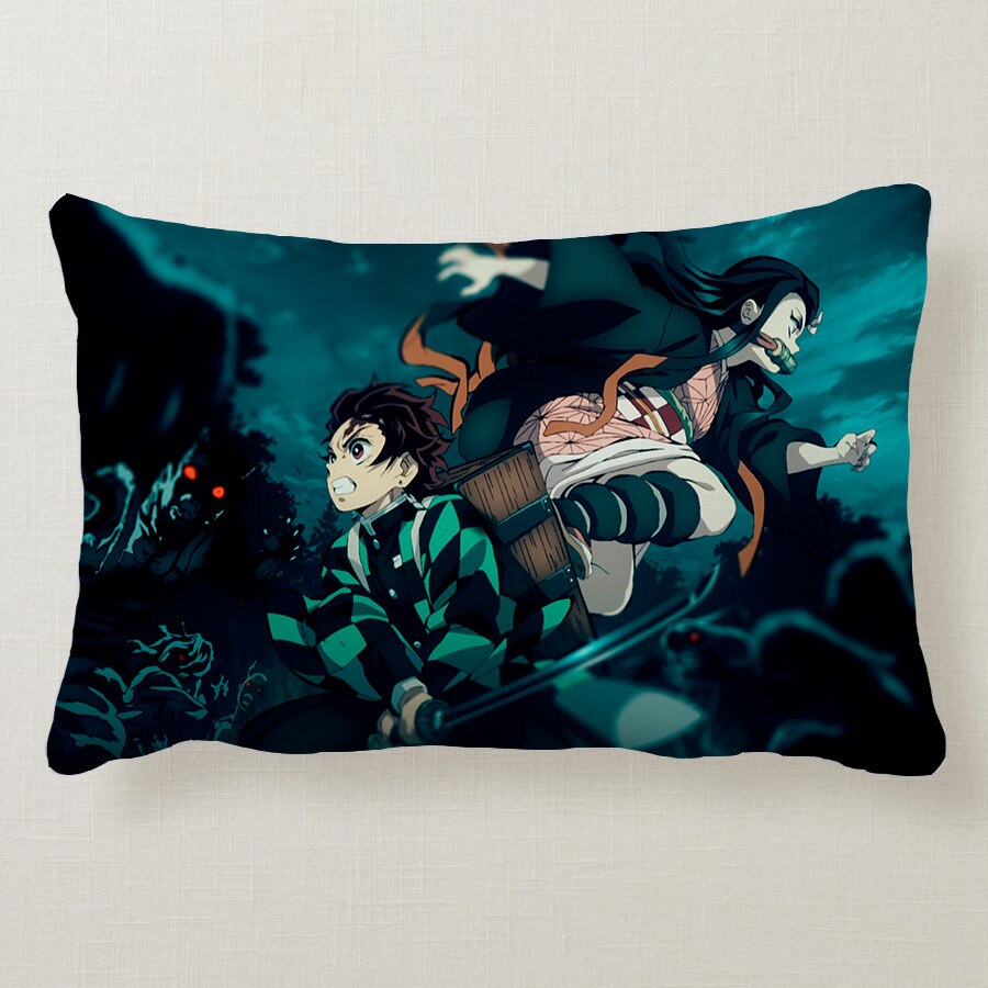 Demon Slayer – Nezuko, Tanjiro, and other Characters Pillow Covers (30+ Designs) Bed & Pillow Covers
