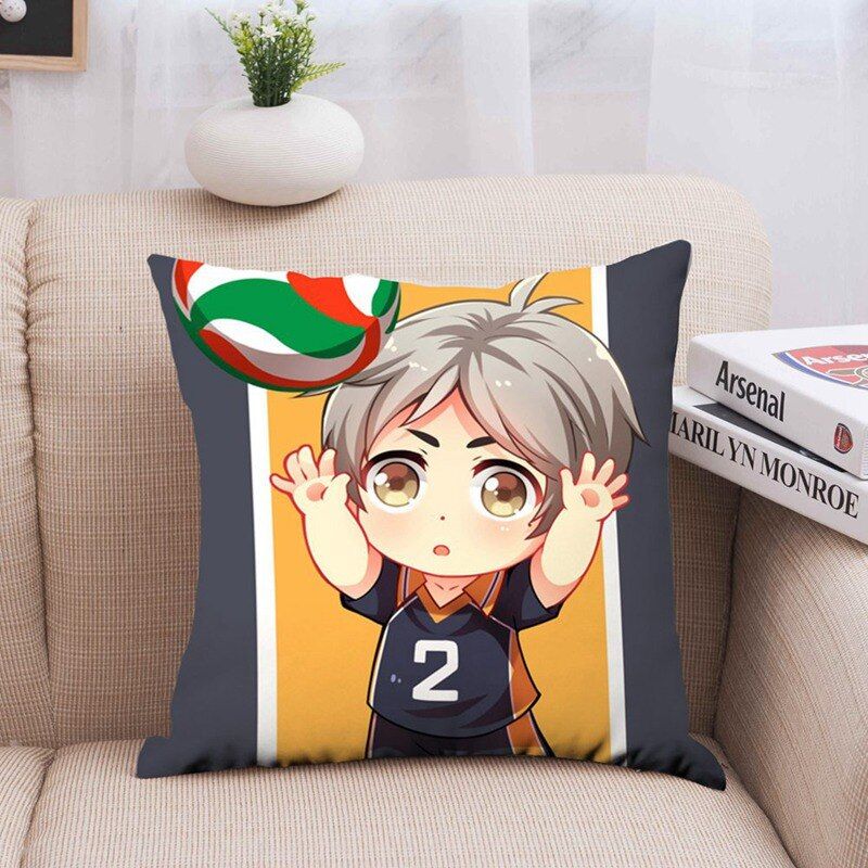 Haikyuu!! Karasuno and other Characters Silk Pillowcases and Covers (8 Designs) Bed & Pillow Covers