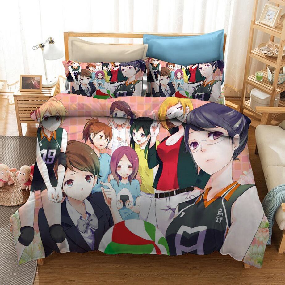 Haikyuu!! – Complete Bedding Set with Duvet and Pillowcases (7 Designs) Bed & Pillow Covers