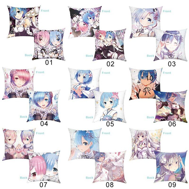 Re:Life In A Different World From Zero – Ram and Rem Pillowcases and Covers (5+ Designs) Bed & Pillow Covers