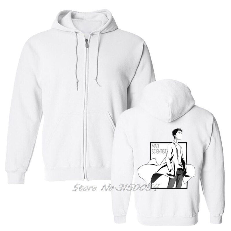 Steins;Gate – Okabe Rintarou Closed style and Zipper hoodies Hoodies & Sweatshirts