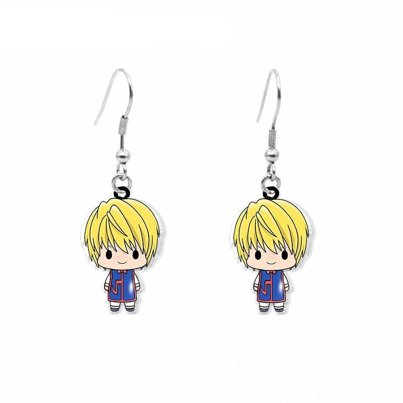 2020 New Anime Hunter x Hunter Dangle Earring Gon Chloro Hisoka Acrylic Hook Earring Epoxy Jewelry Earrings