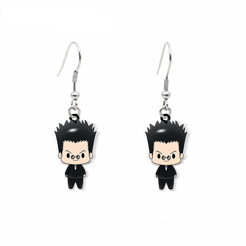 2020 New Anime Hunter x Hunter Dangle Earring Gon Chloro Hisoka Acrylic Hook Earring Epoxy Jewelry Earrings