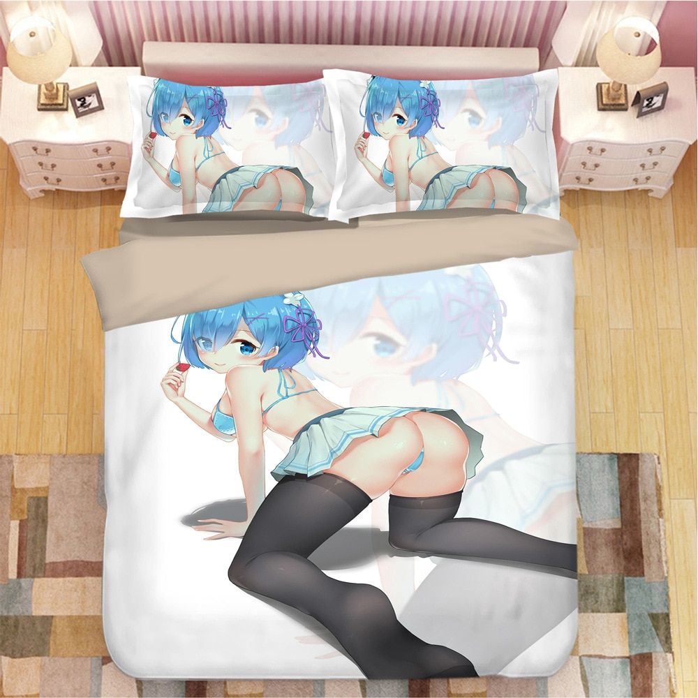 Re:Zero – Starting Life in Another World – Ram and Rem Complete bedding Set (20+ Designs) Bed & Pillow Covers