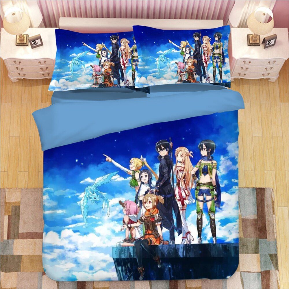 Sword Art Online – Complete bedding sets (10+ Designs) Bed & Pillow Covers