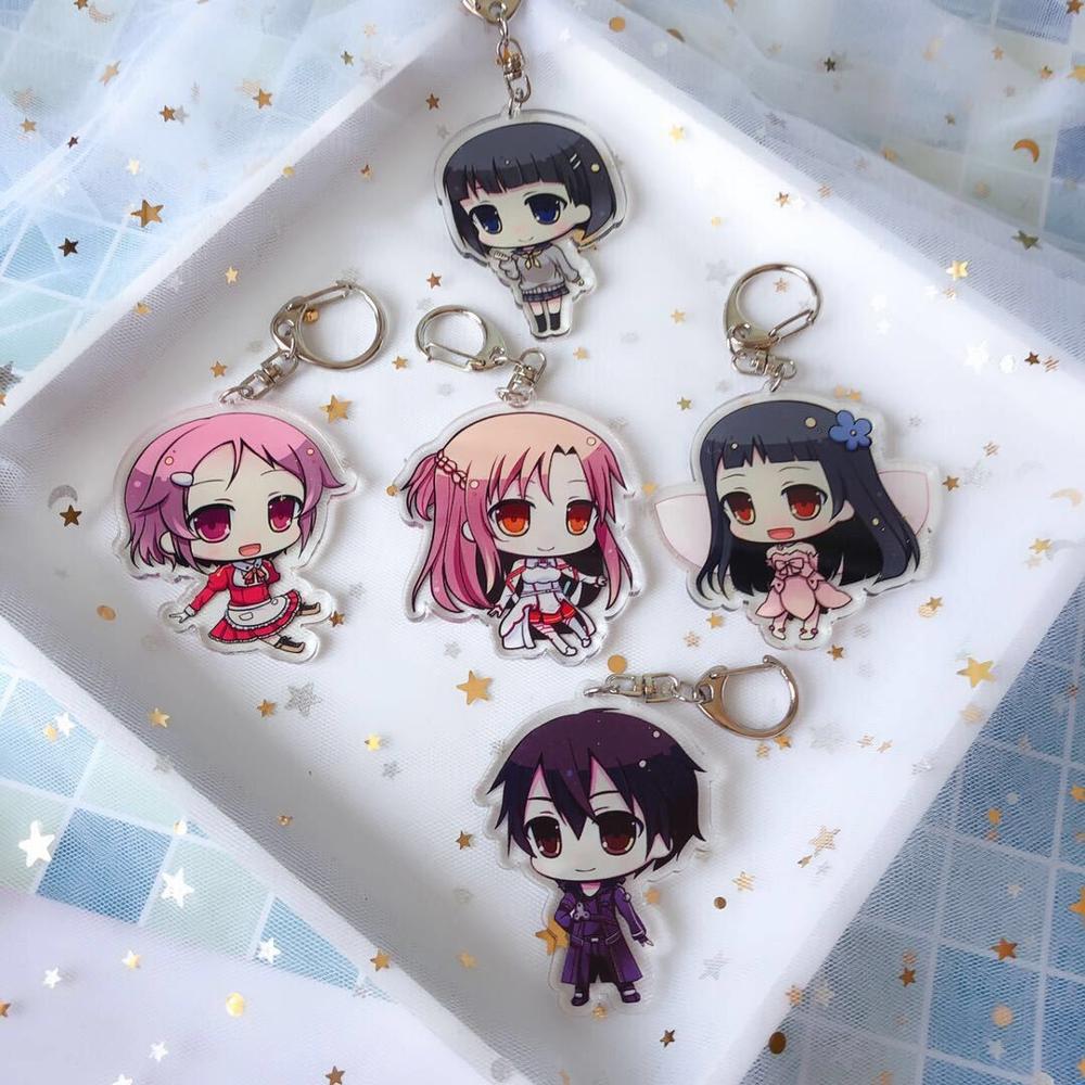Sword Art Online – Characters Acrylic Keychains (9 Designs) Keychains