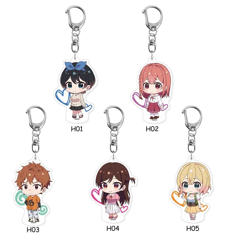 Rent a Girlfriend – Female Characters Keychains (5 Designs) Keychains