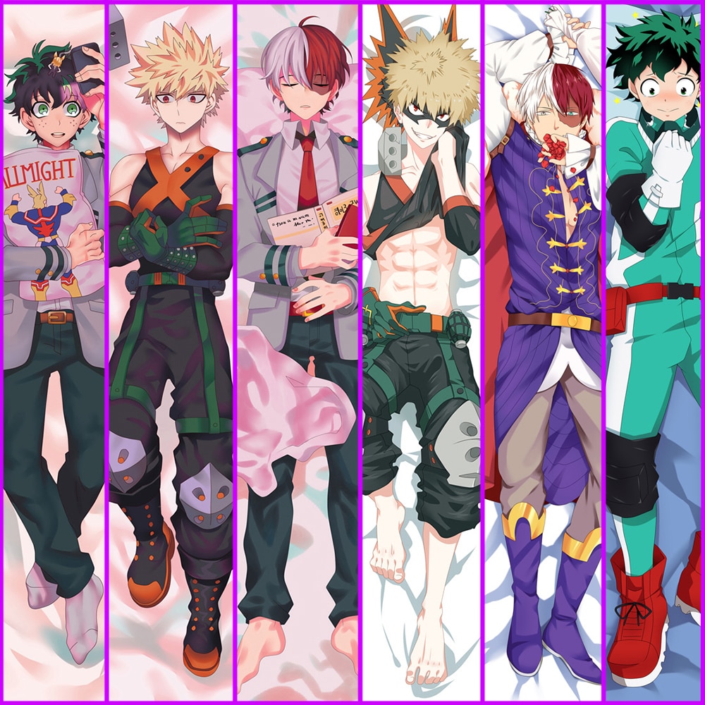 My Hero Academia – Male Characters Dakimakura hugging body pillow covers (10+ Designs) Bed & Pillow Covers