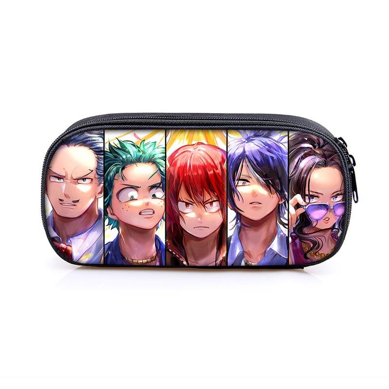 Anime Boku no Hero Academia Pencil bag Cosmetic Cases My Hero Academia Cases Bags kid Izuku Midoriya Bakugou Katsuki Student Bag