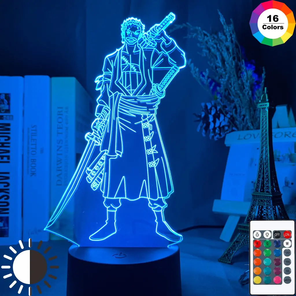 One Piece – Zoro RGB Lighting Lamp (7/16 Colors) Lamps
