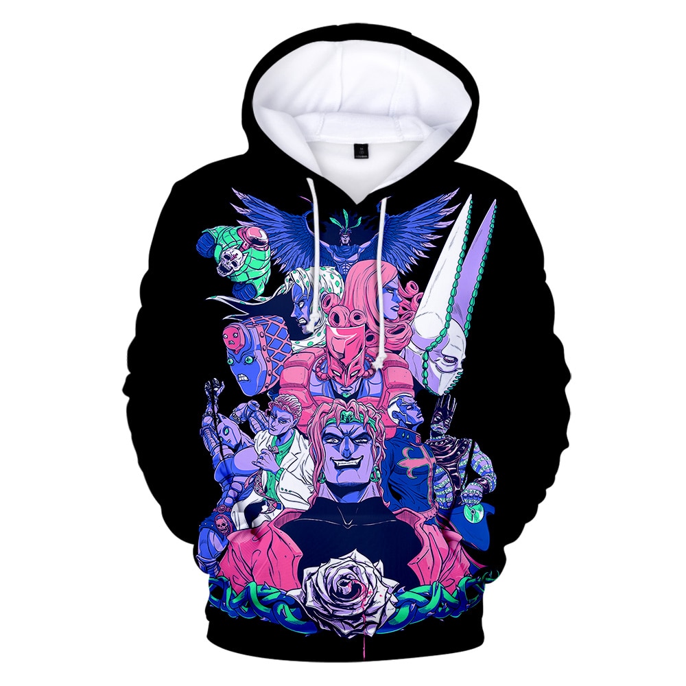 JoJo’s Bizarre Adventure – All Characters awesome 3D Hoodies and Sweatshirts (10 Designs) Hoodies & Sweatshirts