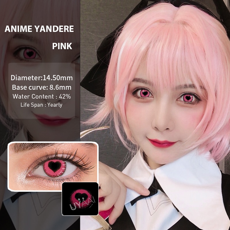Princess Pinky Lunar Earth Black Anime Lenses | PinkyParadise