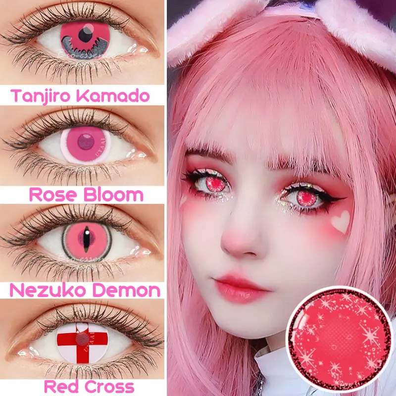 Different Anime Characters Cosplay Eye Contact Lenses (7 Colors) Cosplay & Accessories