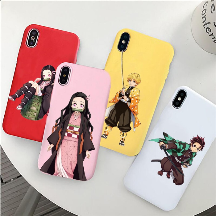 Demon Slayer – Different Characters Soft Phone Cases for iPhones (Choose model and design) Phone Accessories