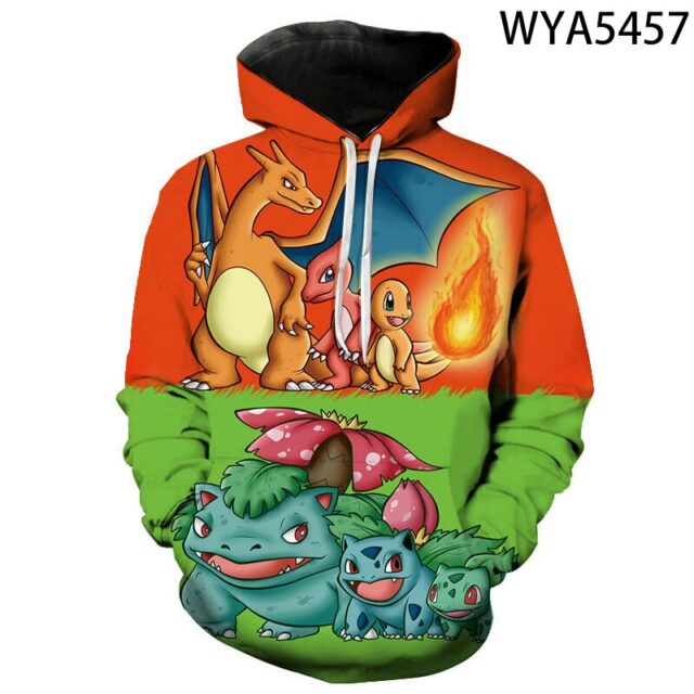 Buy Pokemon - Different Amazing Pokemons Themed Hoodies (15 Designs ...