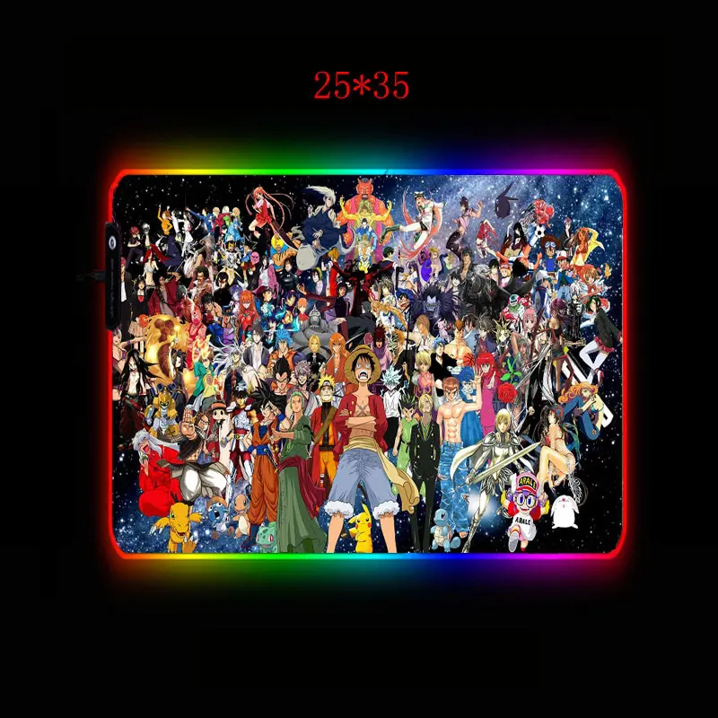 One Piece – All-in-One Characters Themed Large RGB Mousepads (15+ Designs) Keyboard & Mouse Pads