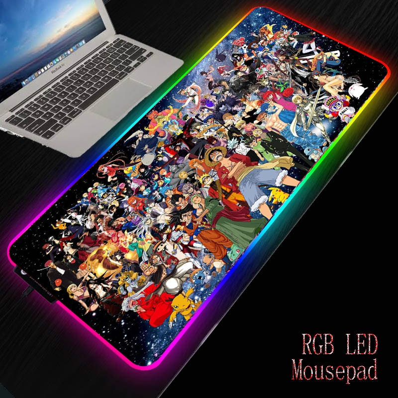 One Piece – All-in-One Characters Themed Large RGB Mousepads (15+ Designs) Keyboard & Mouse Pads