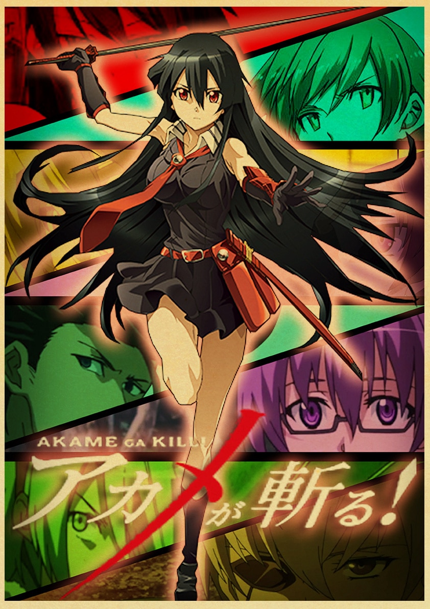 Akame ga Kill! – Different Characters Posters and Wallpapers (20+ Designs) Posters