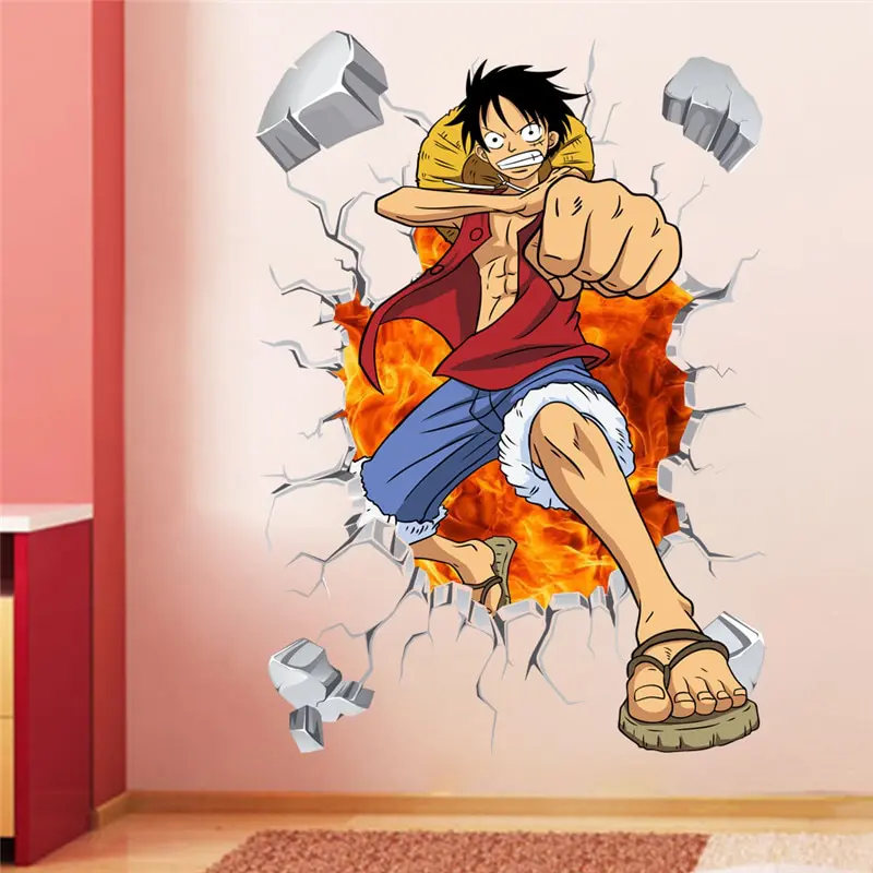 One Piece – Luffy Wall Poster Sticker (Different Sizes) Posters