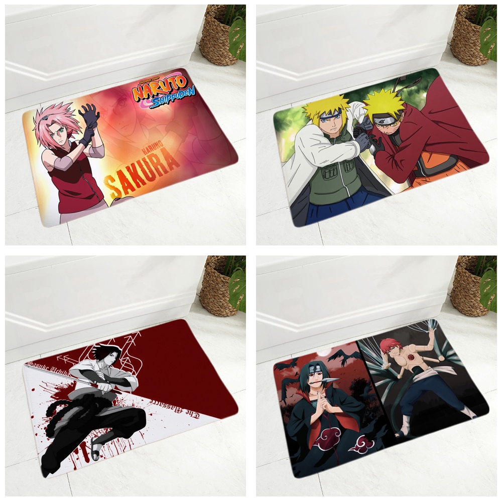 Naruto – Different Characters themed floor mats (25 Designs) Cosplay & Accessories