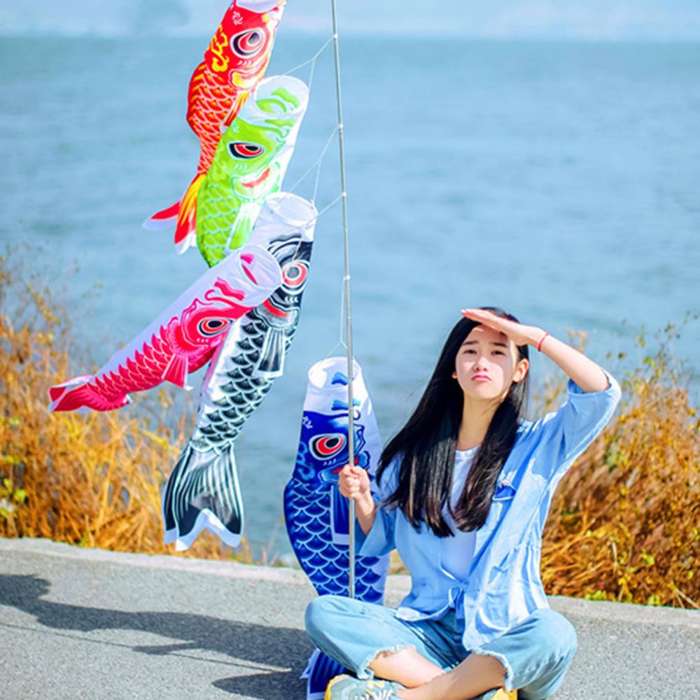 Japanese Traditional Koinobori Windsock Carp Fish Flags (10 Designs) Cosplay & Accessories