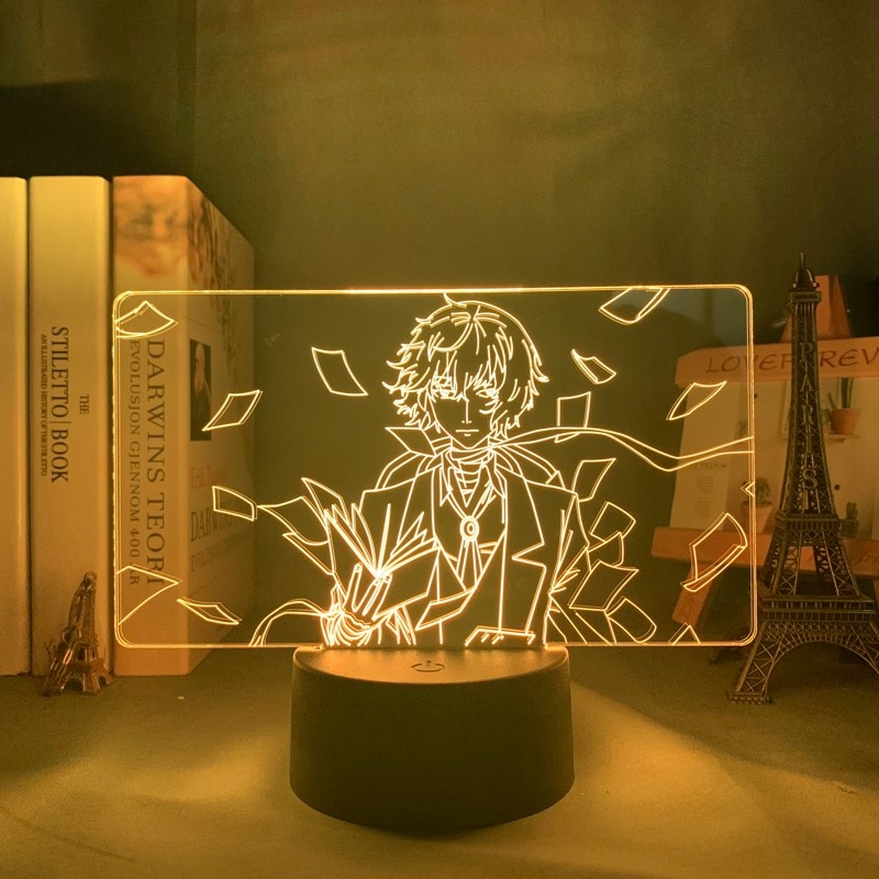 Bungo Stray Dogs – Osamu Dazai Themed 3D Lighting Lamps (5 Designs) Lamps