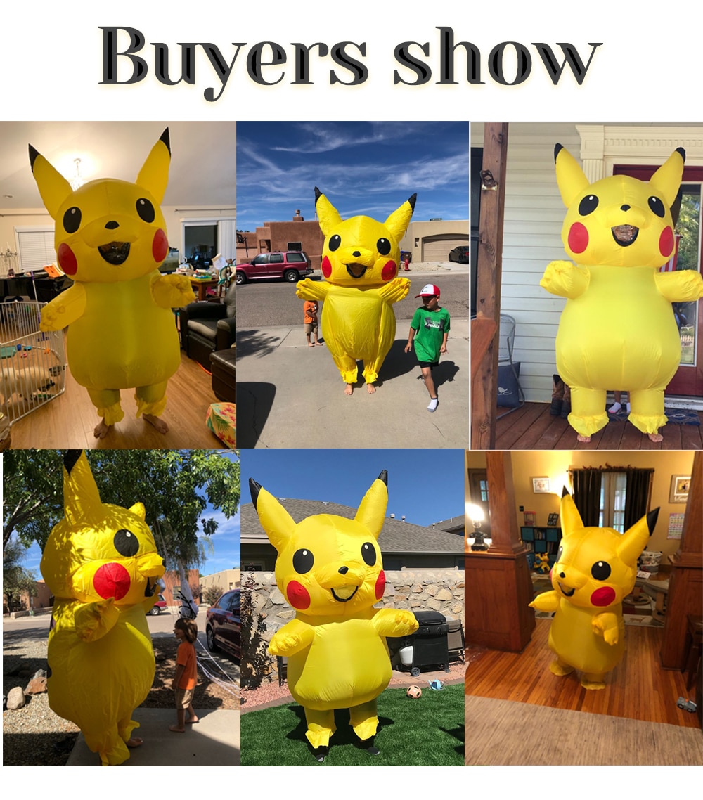 Pokemon – Pikachu Themed Inflatable Full Cosplay Costume (Adults/Childs) Cosplay & Accessories