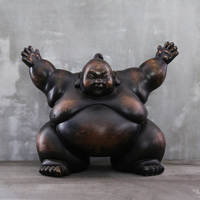 Sumo Wrestler Artistic Action Figure (4 Designs) Action & Toy Figures