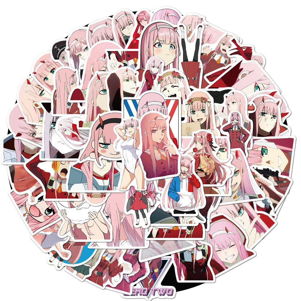 Darling In The Franxx – Zero Two collection of Stickers (10/50/100) Posters