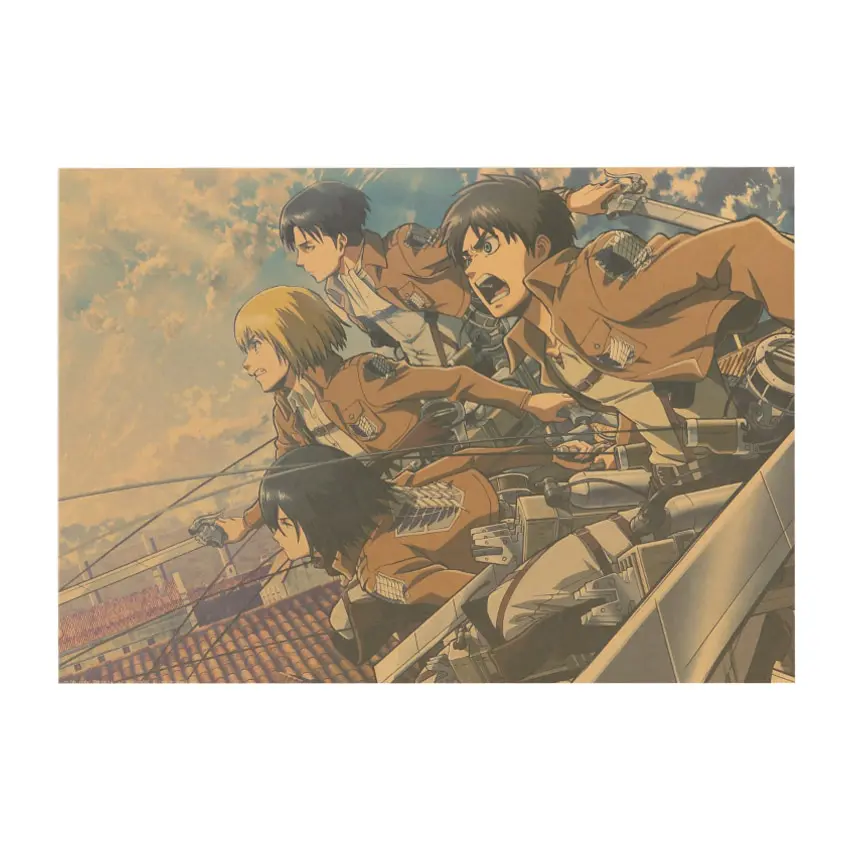 Attack on Titan – Eren, Levi, Mikasa, Armin Poster Posters