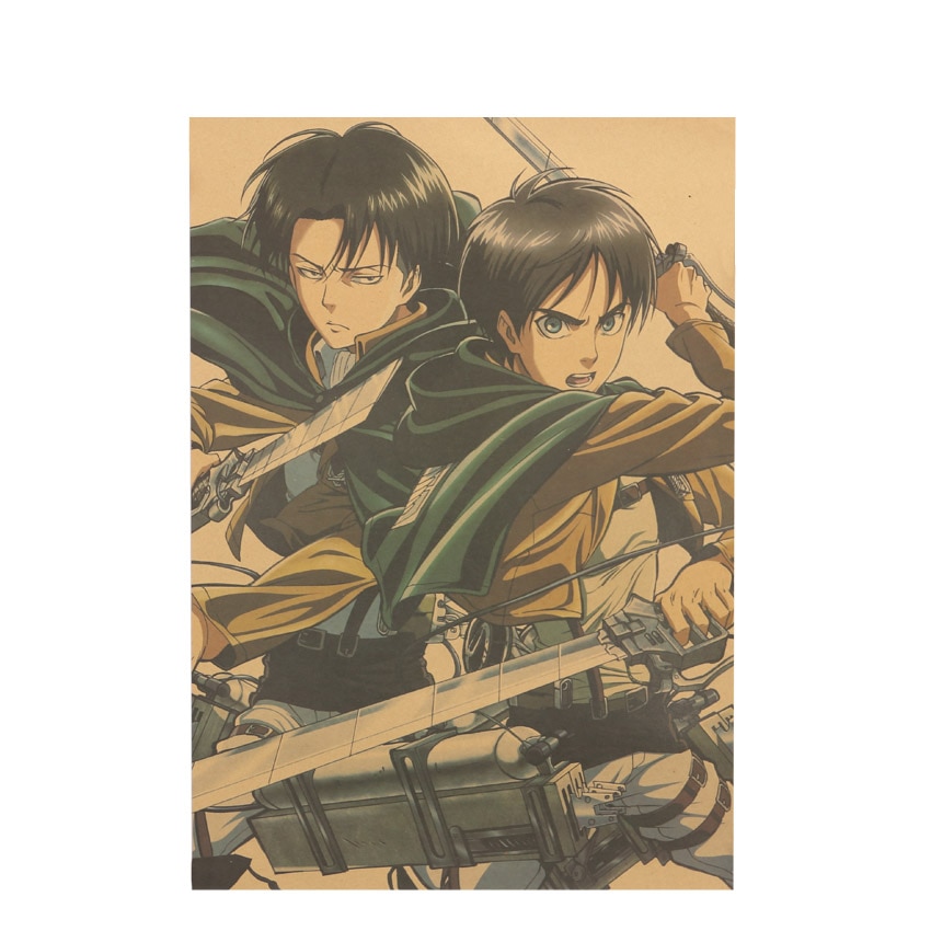 Attack on Titan – Eren and Levi Cool Poster Posters