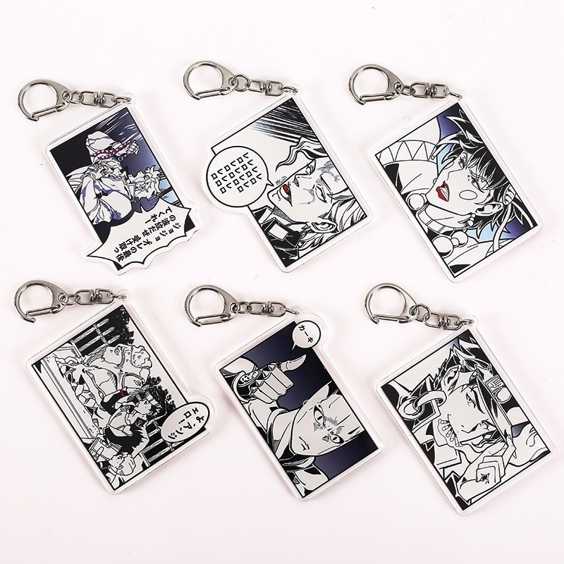 JoJo’s Bizarre Adventure – All characters Keychains (15+ Designs) Keychains