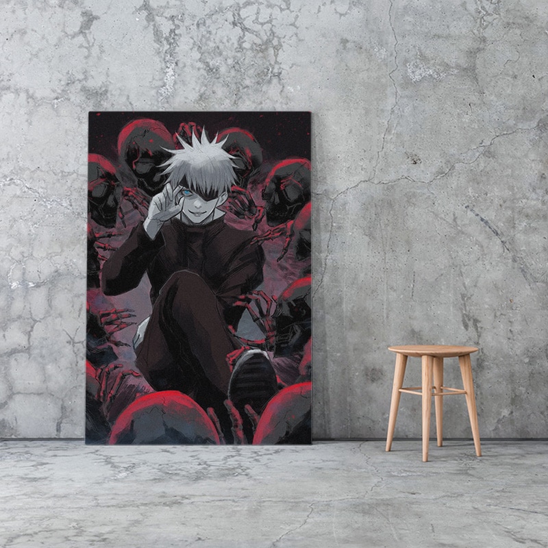 Prints Home Decor Jujutsu Kaisen Satoru Gojo Anime Canvas Poster Painting Wall Art Modular Picture No Framework For Living Room Uncategorized