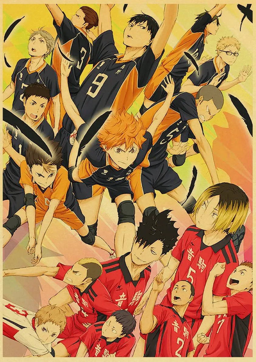 Haikyuu!! All Characters Premium Wall Poster Stickers (45+ Designs) Posters