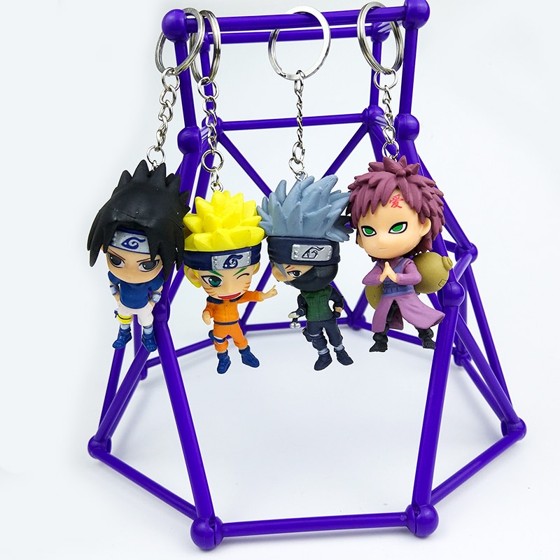 New 6pc/set Anime Naruto Action Figure toys 3″ Q Version Naruto Keychain PVC Figures Model Collection 12pcs Gift Toy WX170K Uncategorized